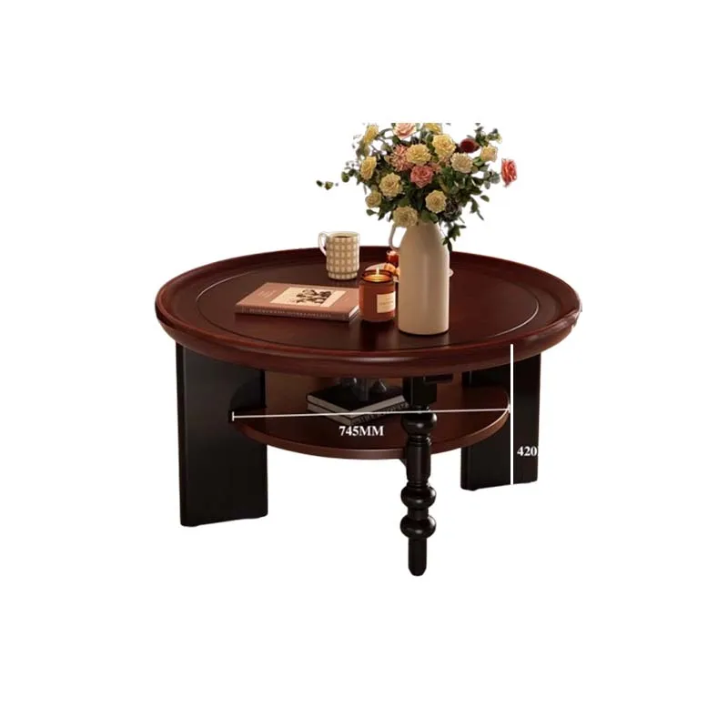 Vintage Round Coffee Table Glamour French Classic Nordic Coffee Table Mid Century Aesthetic Table De Salon Home Furniture