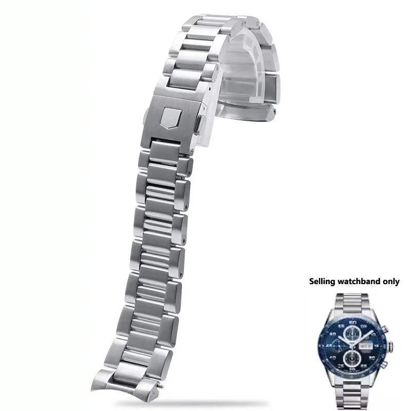 

Solid Stainless Steel Watch Bracelet For Tag for Heuer Carrera CBN2A1D Competitive Potential WAY201S Series 22mm Men Watch Band