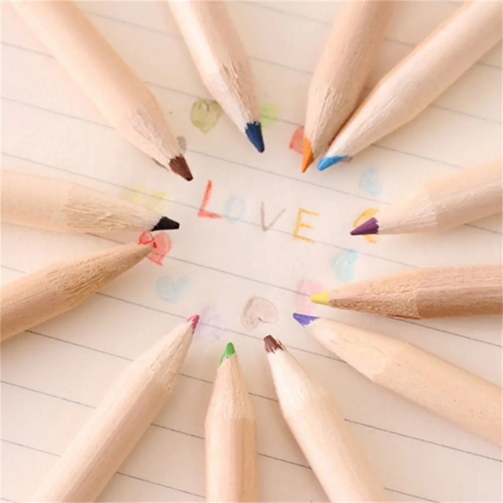 Creativity Crayon Student Pencil Drawing Art 12 Color Colored Pencil Portable Student Stationery Drawing Pencil