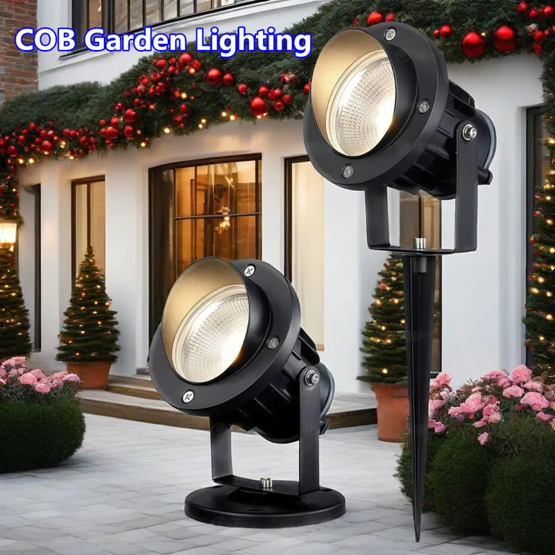 

LED COB Garden Lighting 20W Outdoor Spike Lawn Lamp Waterproof IP65 Park Path Spotlights AC220V Landscape Tree Lights Yard Home