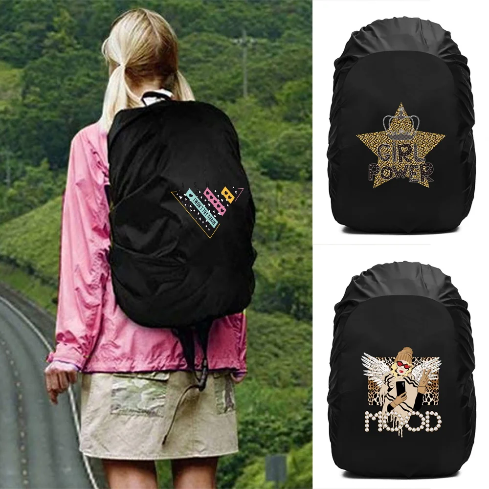 20L-70L Backpack Rain Cover Outdoor Hiking Climbing Bag Cover Waterproof Rain Case for Backpack Foldable Leopard Pattern