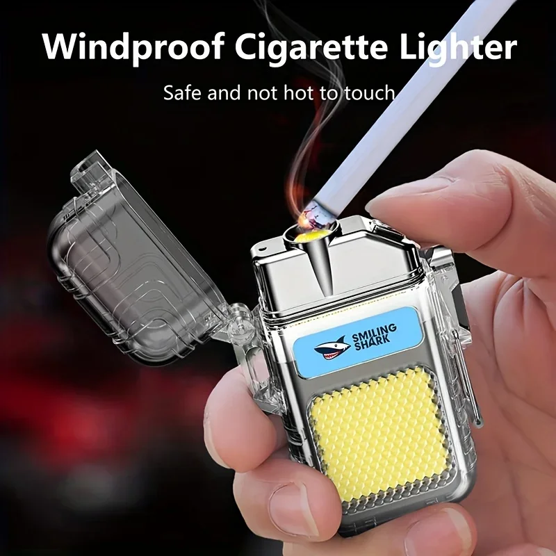 New Windproof Lighter, Portable Cigarette Lighter, Multifunctional Keychain Flashlights For Camping, Survival, Outdoor Adventure