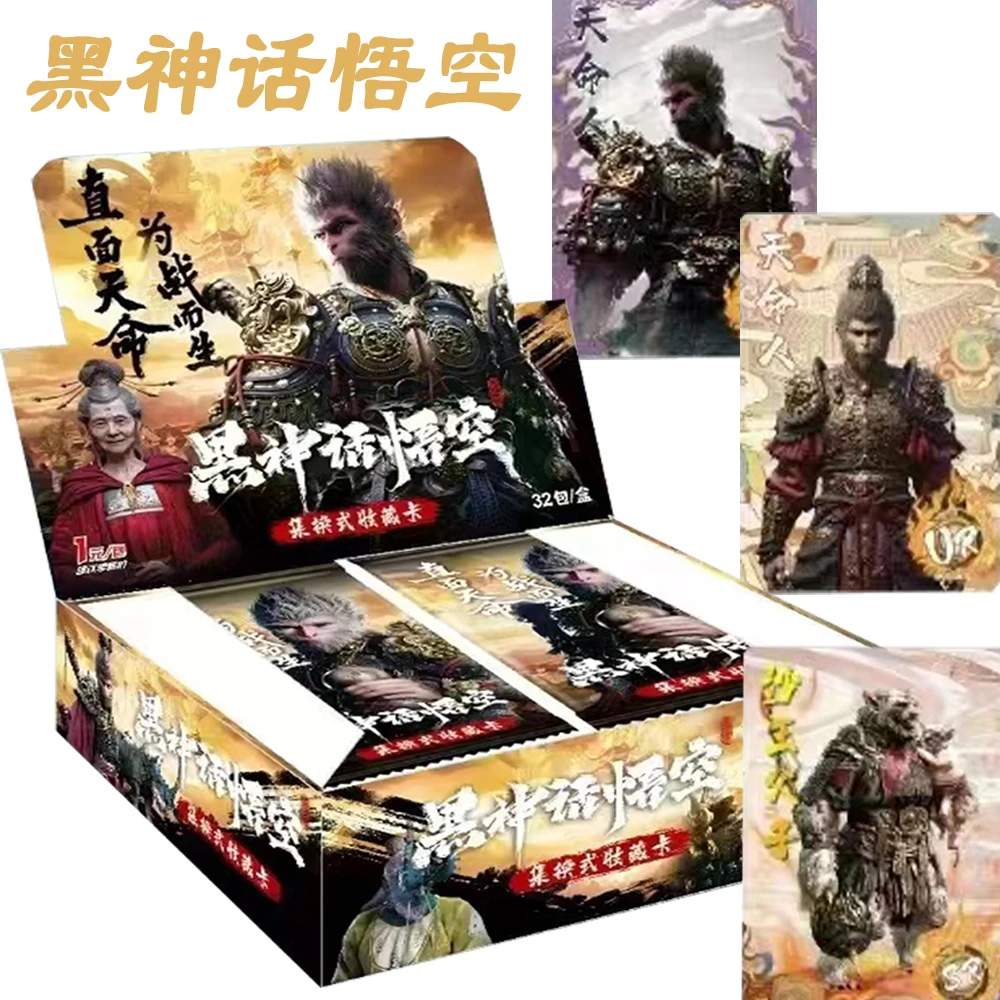 Black Myth Wukong Card Collection for Children Classics Game Role Monkey Sun Cool High Quality Flash Card Boy Girl Favorite Gift