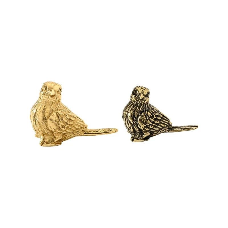 Sculpted Sparrow Drawer Handle Animal Figurines for Decorative Furniture Updates M68E