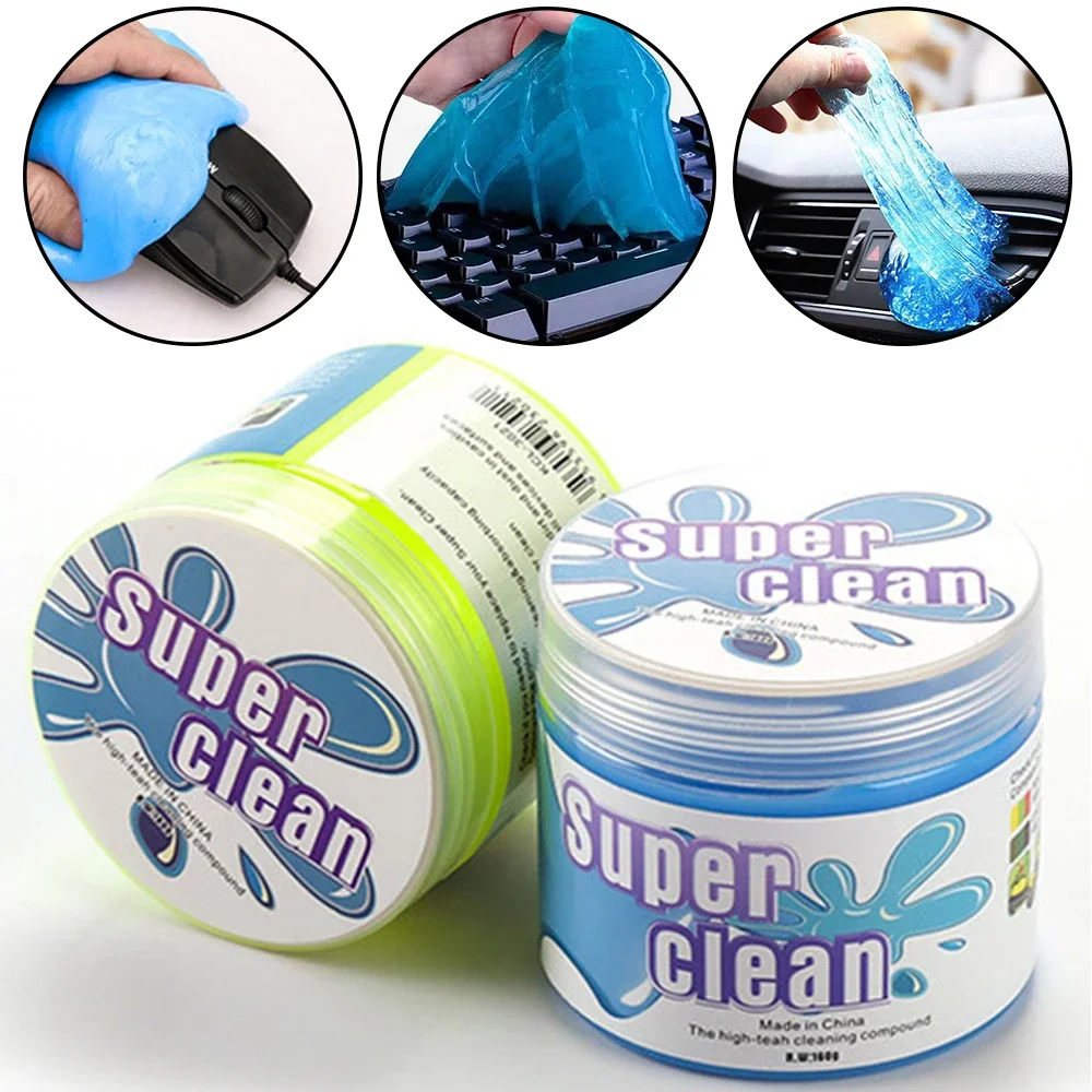 

Keyboard Cleaning Gel Reusable Car Interior Keyboard Cleaner Glue Silica Gel Automobile Air Vent Dust Remover Home Cleaning Tool