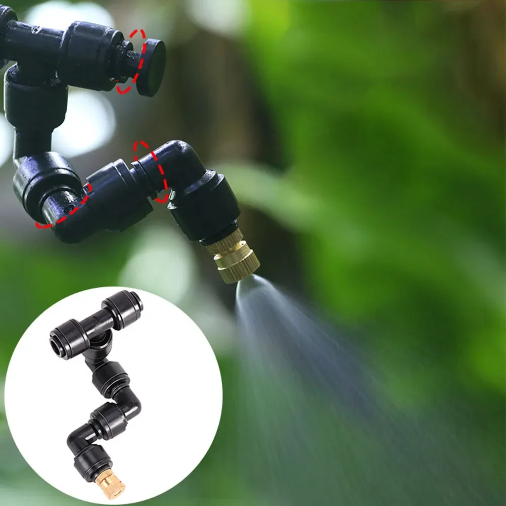 1PCS Mist Sprinkler 360 Degree Adjustable Fogger Sprayer Atomizing Misting Nozzle Kit For Terrarium Tank For Reptiles Animals