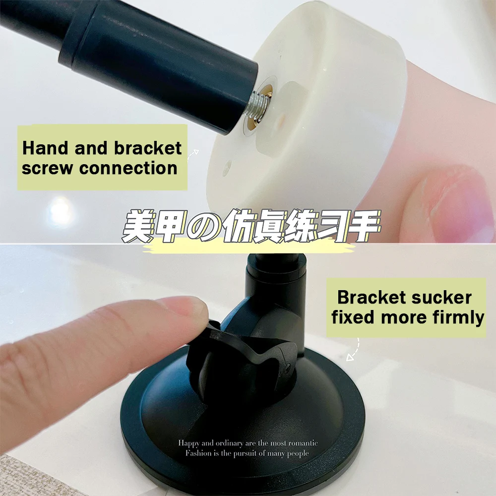 2 قطعة محاكاة مسمار الفن ممارسة اليد نموذج أصابع لينة انحناء ارتداء درع المنتج النهائي عرض أداة