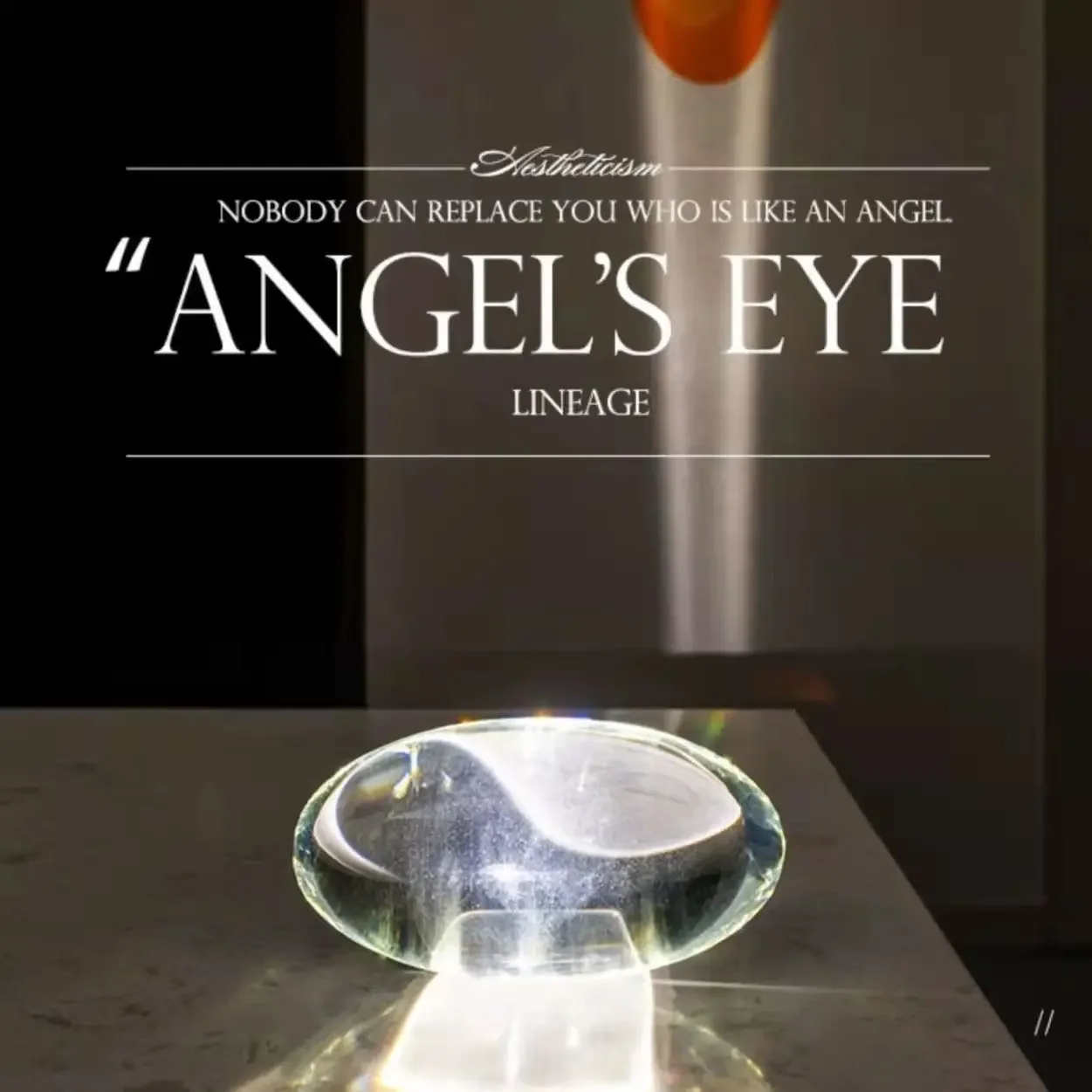 Lampe de table en cristal Angel Eyes, projection créative post-moderne, décoration photo d'intérieur, lampe de table de fond