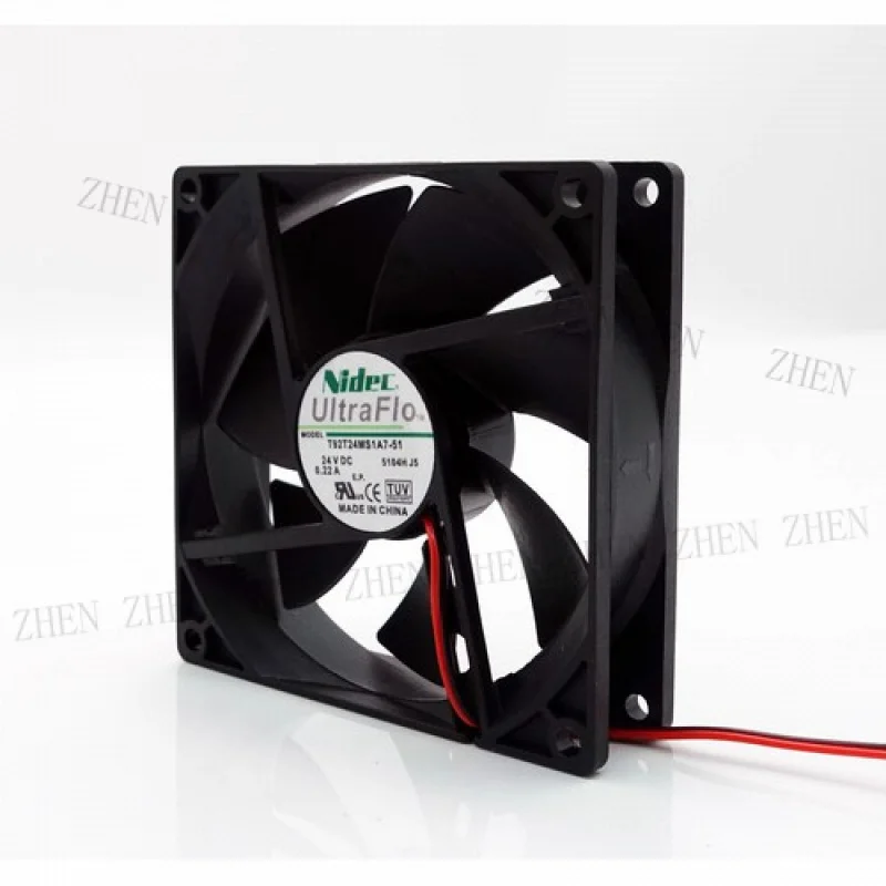 Y PER NIDEC T92T24MS1A7-51 9025 DC24V 0.22A Ventola di raffreddamento inverter a 2 fili