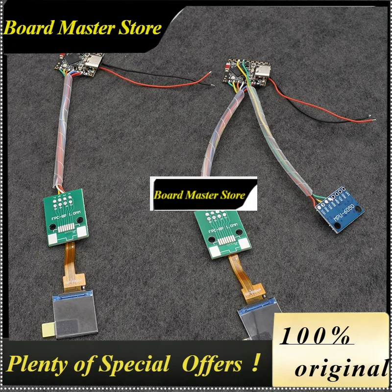 BoMaS1PCS 0.85-Inch Screen RC Dashboard Model FPV Fixed-Wing Aircraft Attitude Indicator Flight Instrument Display Simulator Coc