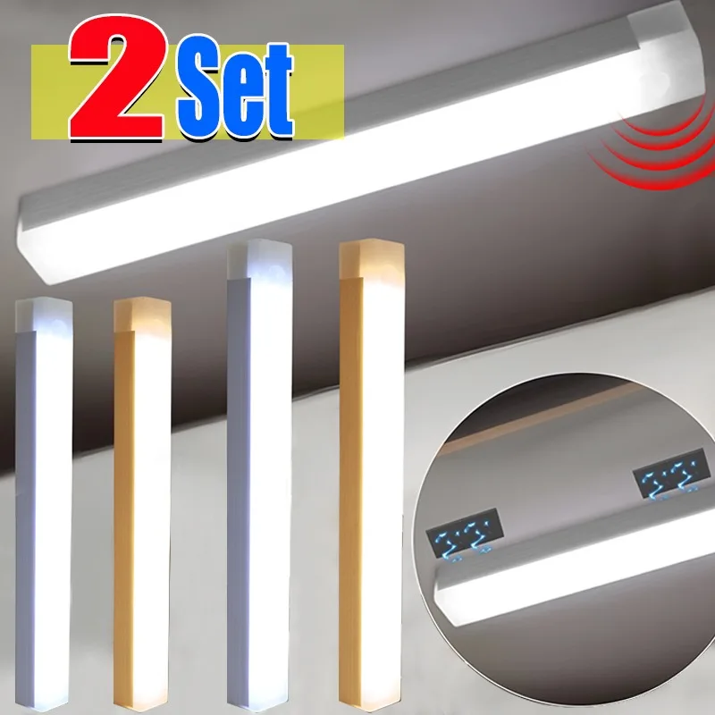 

LED Cabinet Light Motion Sensor Rechargeable Wireless Closet Lighting USB Wardrobe Night Lamp Home Kitchen Hallway Dimmable