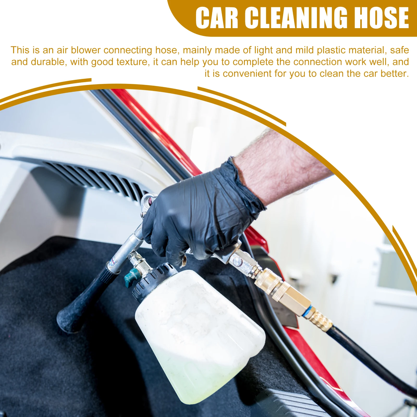 

1Pcs Adjustable Rotatable Air Blower Hose Durable Plastic Car Cleaning Quick Connect Dust Removal Pneumatic Air Compressor