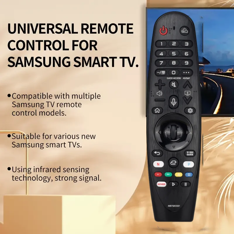 Universal Magic Remote Control for Smart TV With/without Voice And Pointer Feature Replacement for AKB75855501 MR20GA MR21GA MR1