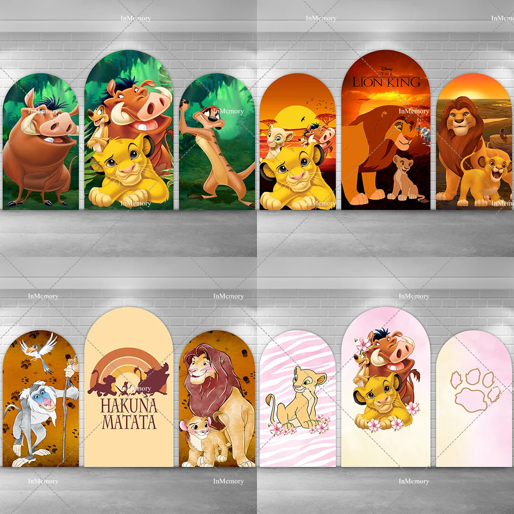 

25 Options Disney Lion King Simba Arch Backdrop Cover For Boys Girls Safari Jungle Birthday Party Decor Baby Shower Backgrounds