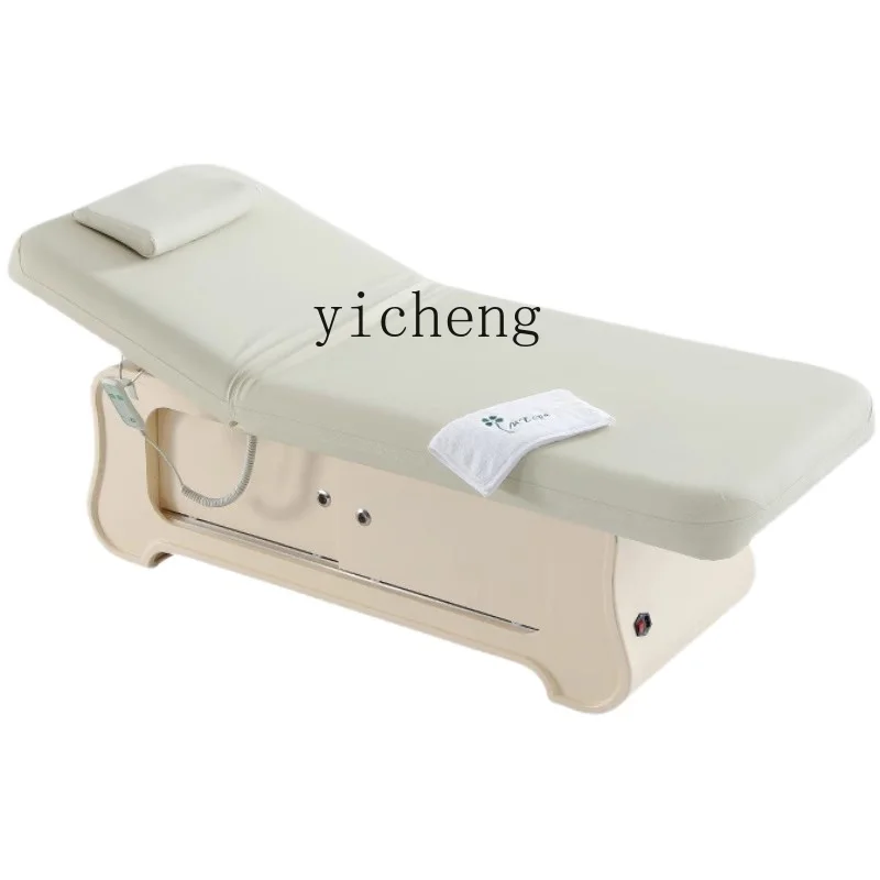 TQH solid wood beauty bed electric lifting folding  constant temperature heating physiotherapy bed massage body bed