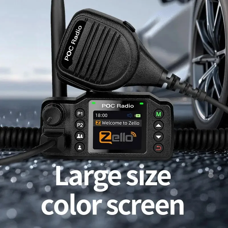 Vehicle-Mounted Long Range Walkie Talkie Two Way Radio Intercom Global Coverage SIM Card Android 4G POC Car Radio