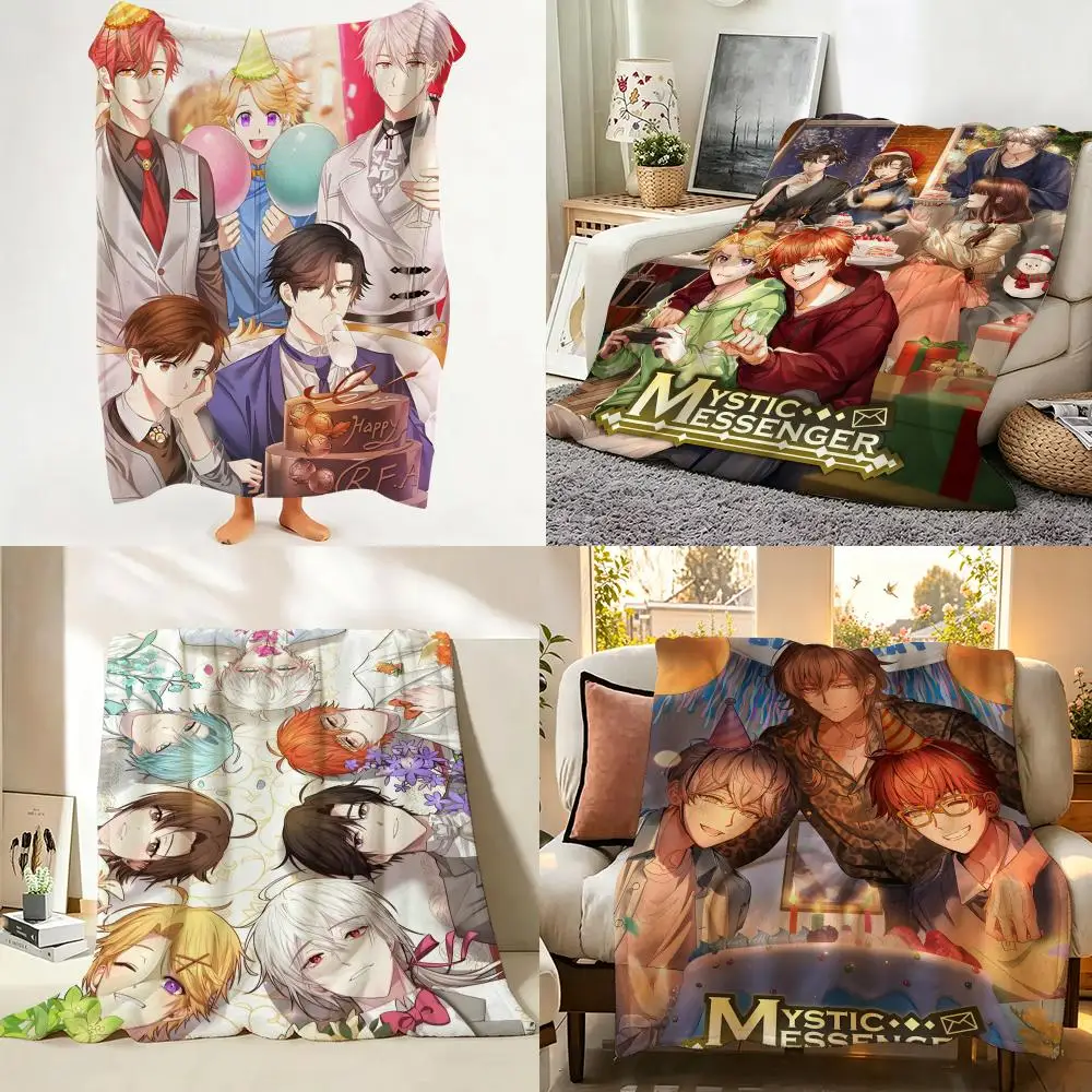 

Game M-Mystic M-Messenger Throw Flannel Throw Blanket Suitable for Sofa、Living Room、Bedroom