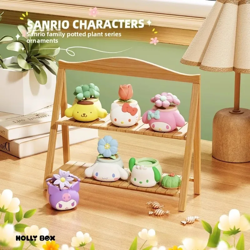 

Hello Kitty, Kuromi, Sanrio Family Potted Plants, Desktop Ornaments, Dolls, Creative Cute Gifts