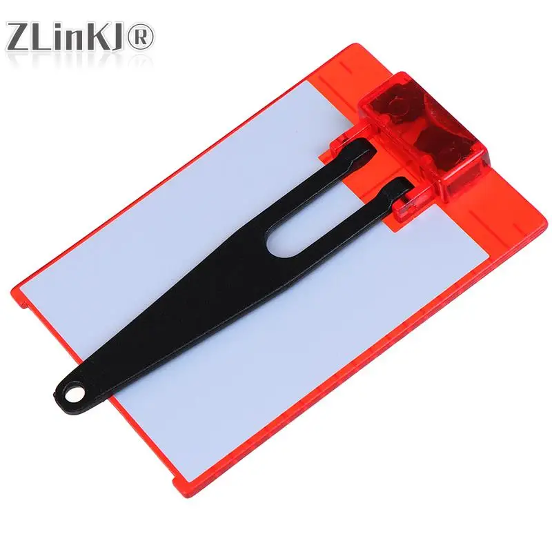 1PCS Inch/cm Laser Target Card Plate For Green/Red Laser Level 11.5cmx7.4cm Can Be Magnetic / Hold / Hanging On Wall & Floor