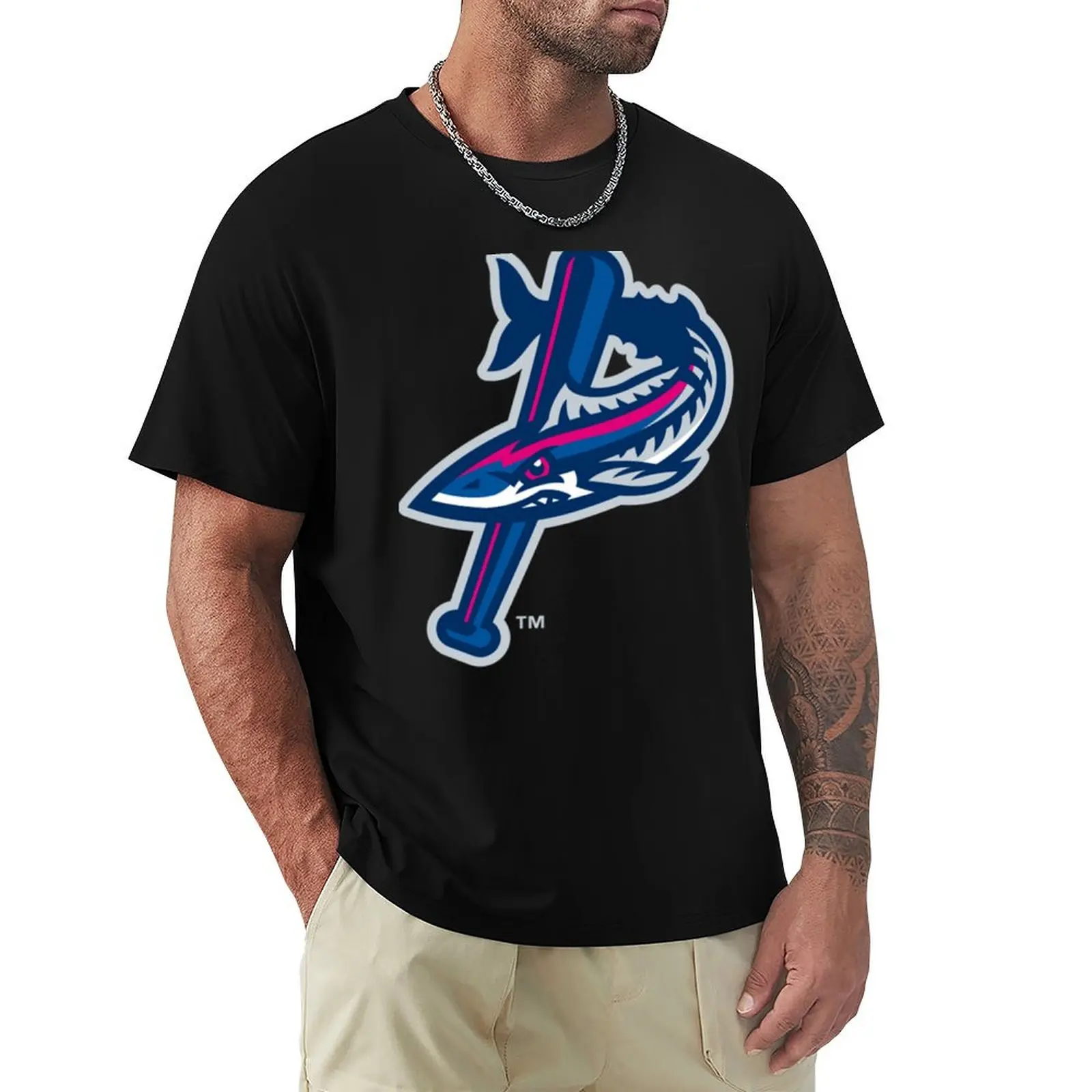 

Pensacola Blue Wahoos T-Shirt customs oversizeds heavyweights mens graphic t-shirts