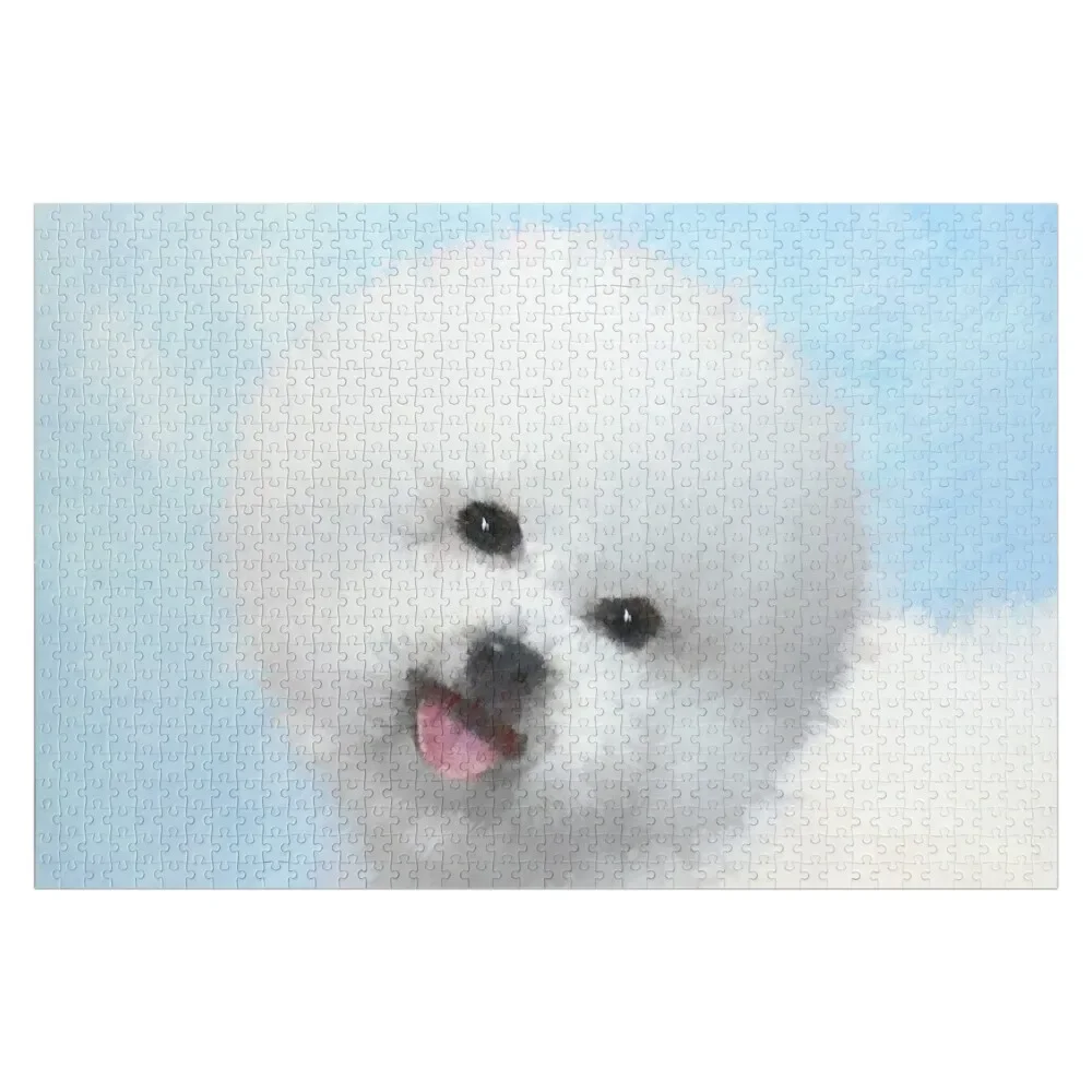 

Bichon Frise Jigsaw Puzzle Personalized Toy Animal Wood Animals Puzzle