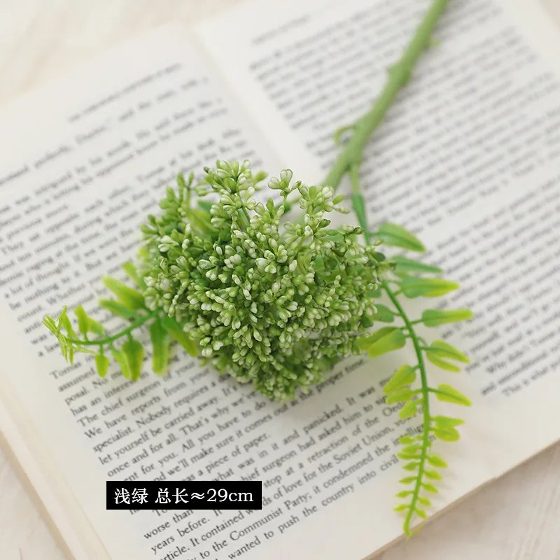 

Single Branch Soft Rubber Wheatgrass Fruit Lover Fruit Milan Fruit Popsicle Hydrangea Artificial Flower Home Wedding Decor