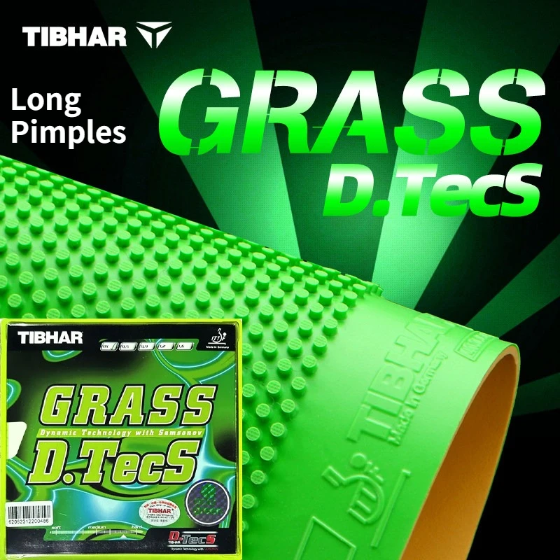 

TIBHAR Grass D.TecS OX Professional Table Tennis Rubber Long Pimples with 0.5/0.9/1.2/1.6mm Sponge Offensive Ping Pong Rubber