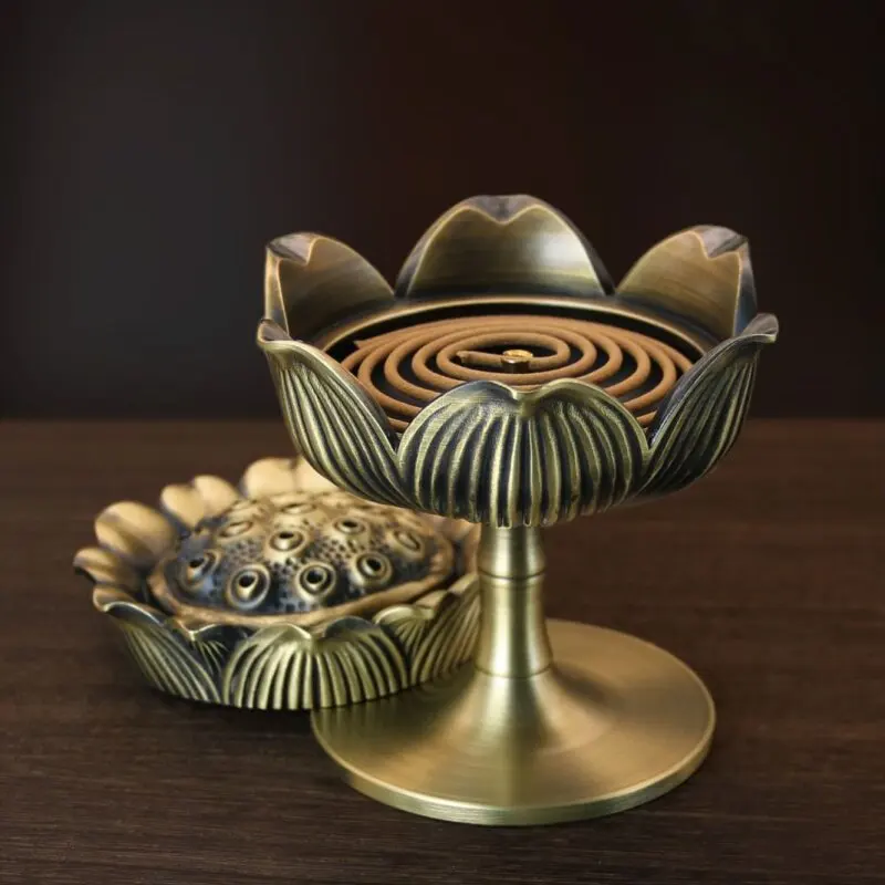 Vertical Luxury Incense Burner Chinese Aroma Living Room Incense Burner Diffuser Sandal Wood Soporte Incienso Home Fragrance