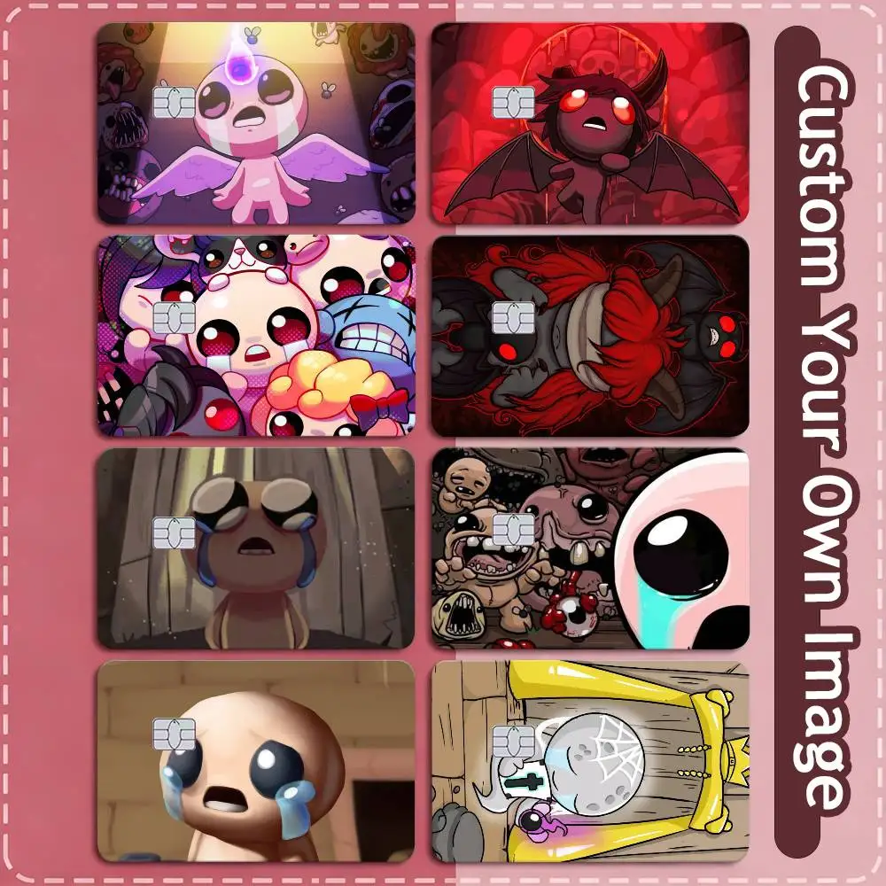 game T-The Binding of Isaac  Credit Card HD Stickers Small Chip Waterproof Sticker Game Card Decal Gift