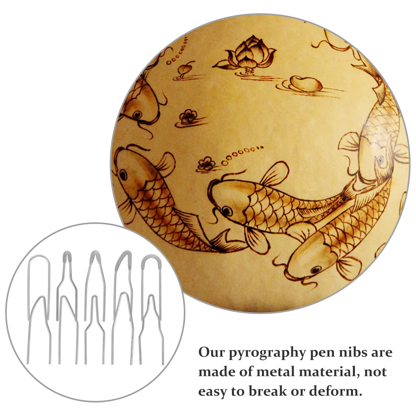 

10Pcs Electric Soldering Pen Tips High Impedance Stable Effects DIY Projects Wood Burner Pen Tips Wood Burning Kit