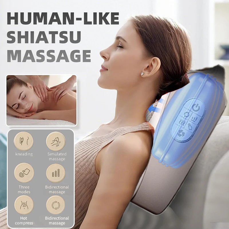 

Massagers For Neck And Back, Neck Massage Pillow For Back, Neck, Shoulder, Leg Pain Relief