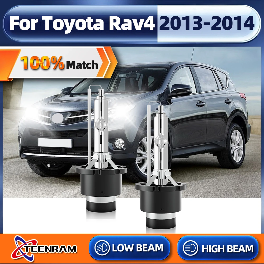 

2Pcs D4S LED Light HID Xenon Headlight Bulb 35W Light Bulb 6000K 12V LED Auto Lights Car Headlamp For Toyota Rav4 2013 2014