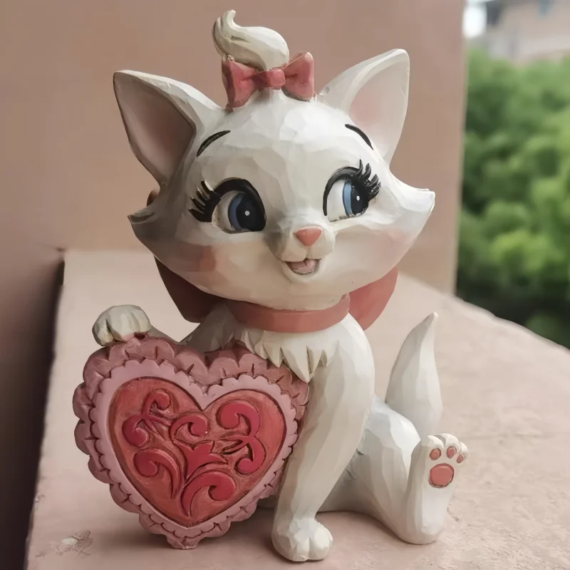 Disney Love Mary Cat Handicraft And Love Bruto Decoration Girl'S Birthday Gift  Desktop Decoration Figurine Model Ornament Toy