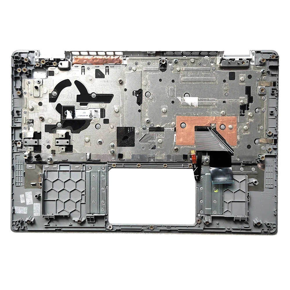 US Laptop Palmrest For DELL For Inspiron 5490 5498 0X6YXC X6YXC With Backlit English Keyboard Silver Upper Case New image 3