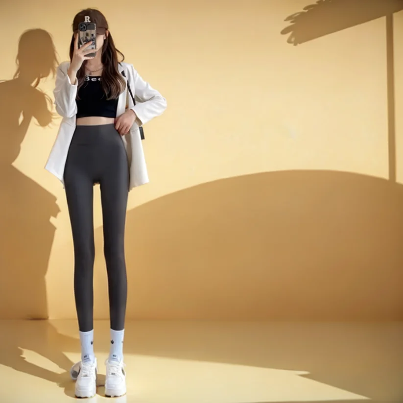 Leggings caldi per le donne Addensare Prevenire il freddo Comodo a vita alta Pura moda Corsa Tie Dye Esercizio Ciclismo Estate