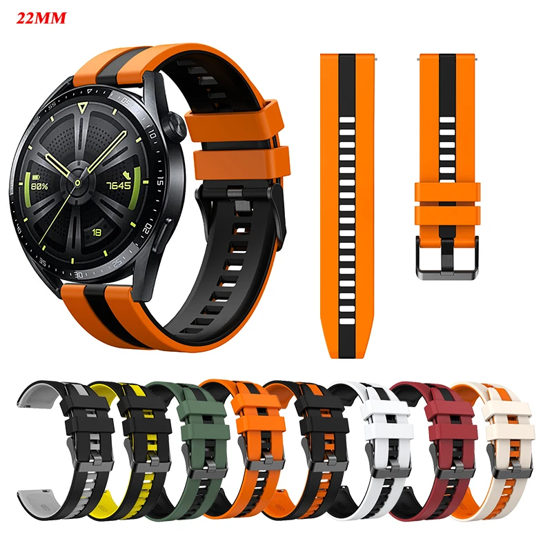 yanghongyua cinturino in silicone unisex da 22 mm per orologio Huawei