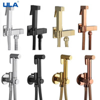 ULA Bidet Faucet Handheld Bidet Toilet Sprayer Set Single Cold Water Tap Brass Toilet Faucet Shower Head Anal Wash Muslim Shower
