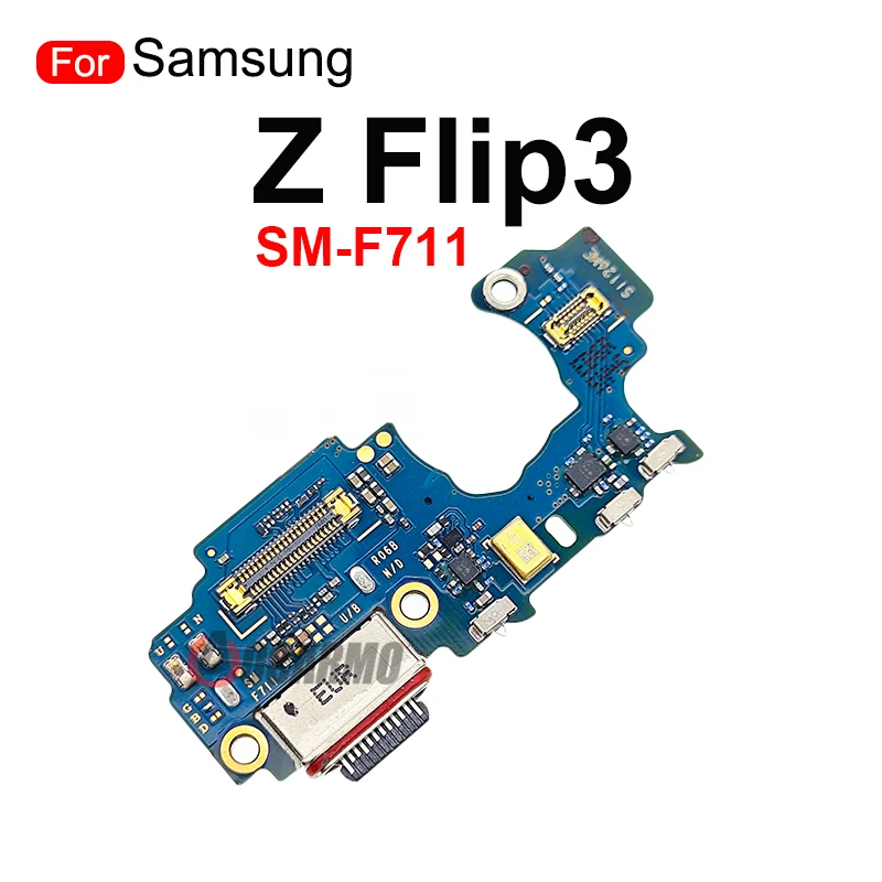 For Samsung Galaxy Z Flip 3 4 Z Flip4 Usb Charging Dock Charger Port With Mic Flex Cable Replacement Part SM- F721 F711