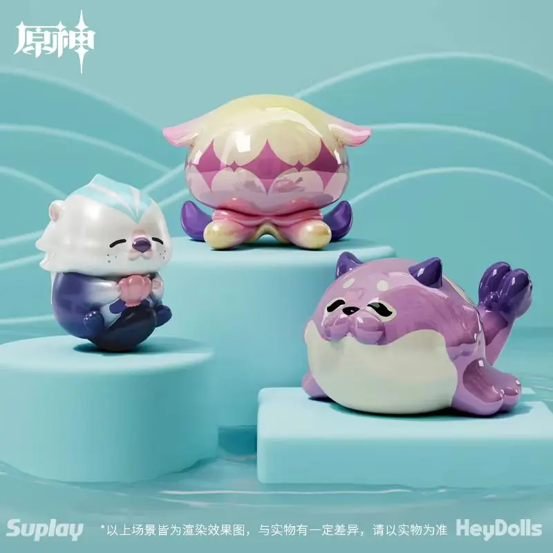 جديد Genshin Impact سلسلة البحر الأصلية مخلوقات الخيال حقائب صغيرة عمياء علب العصرية لطيف الخرز طبعة محدودة تحصيل