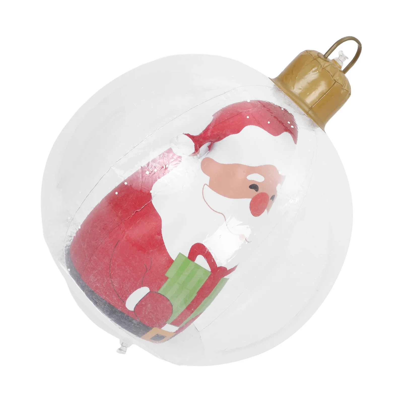 

23.6 Inch Inflatable Christmas Ball Light Up Giant Outdoor Blow Up Bauble Stable Base Festive Yard Decoration Outdoor Baubles