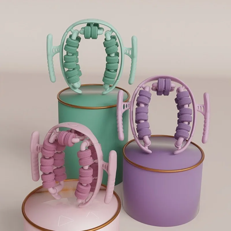 

360° Massage Roller Dual Row Leg Slimming Clamp Hand Massager Simulator for Waist Leg Arm Buttocks Muscle Relaxation Health Care