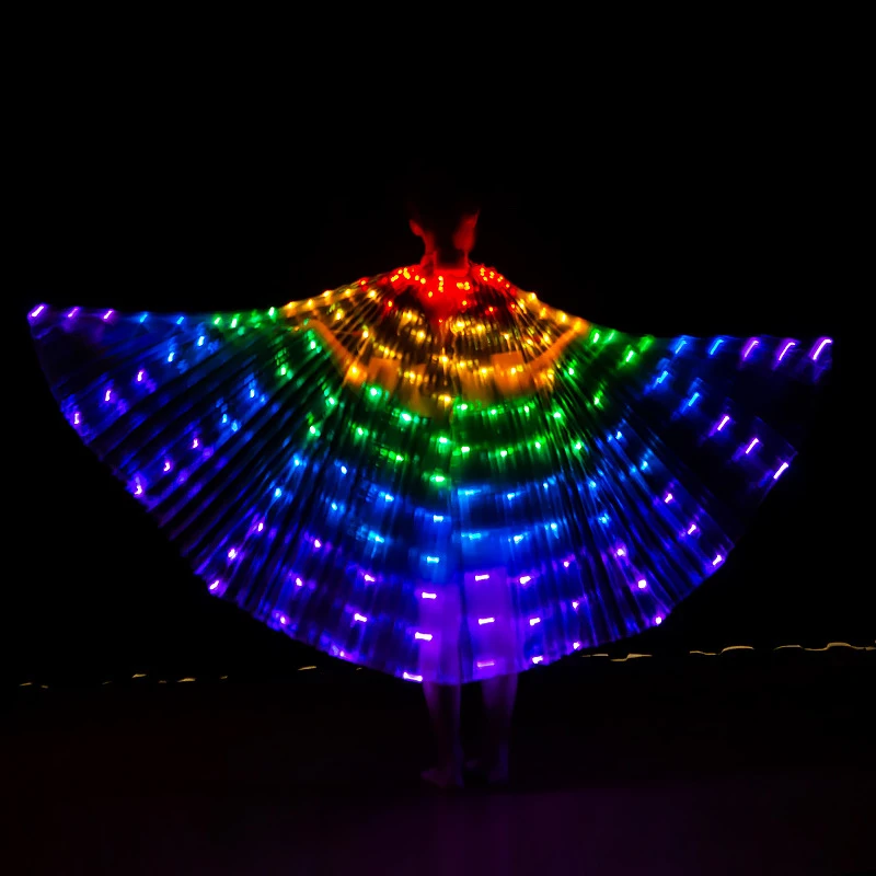 Alas Angle Isis Wing Led Children Circus Led Light Luminous Costumes Party Show Isis Fluorescent Butterfly Belly Dance Wing