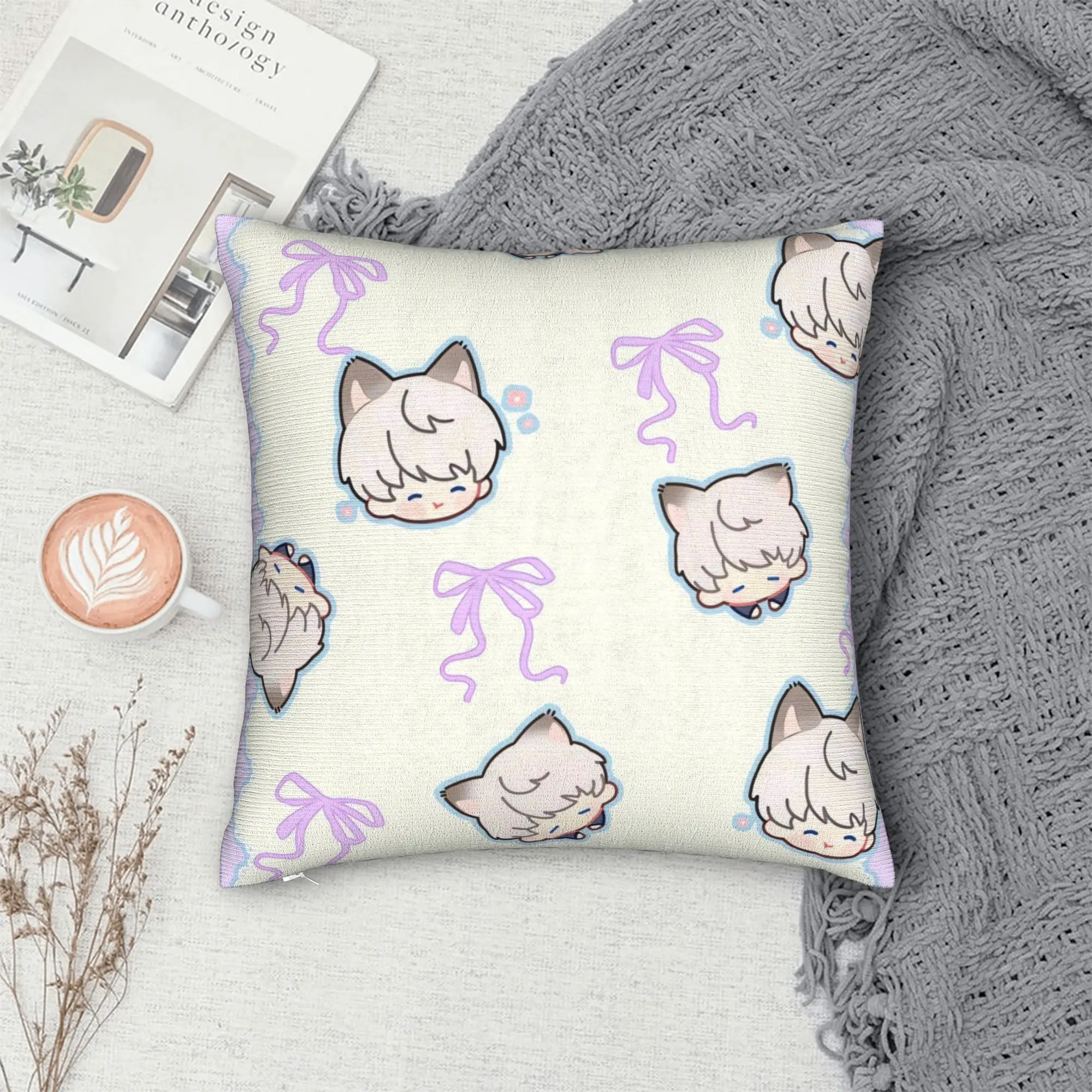 Pillow Cover COOL V-Valko L-Love and Deepspace  Kawaii Pillow Case For Sofa Home Decor Pillowcases