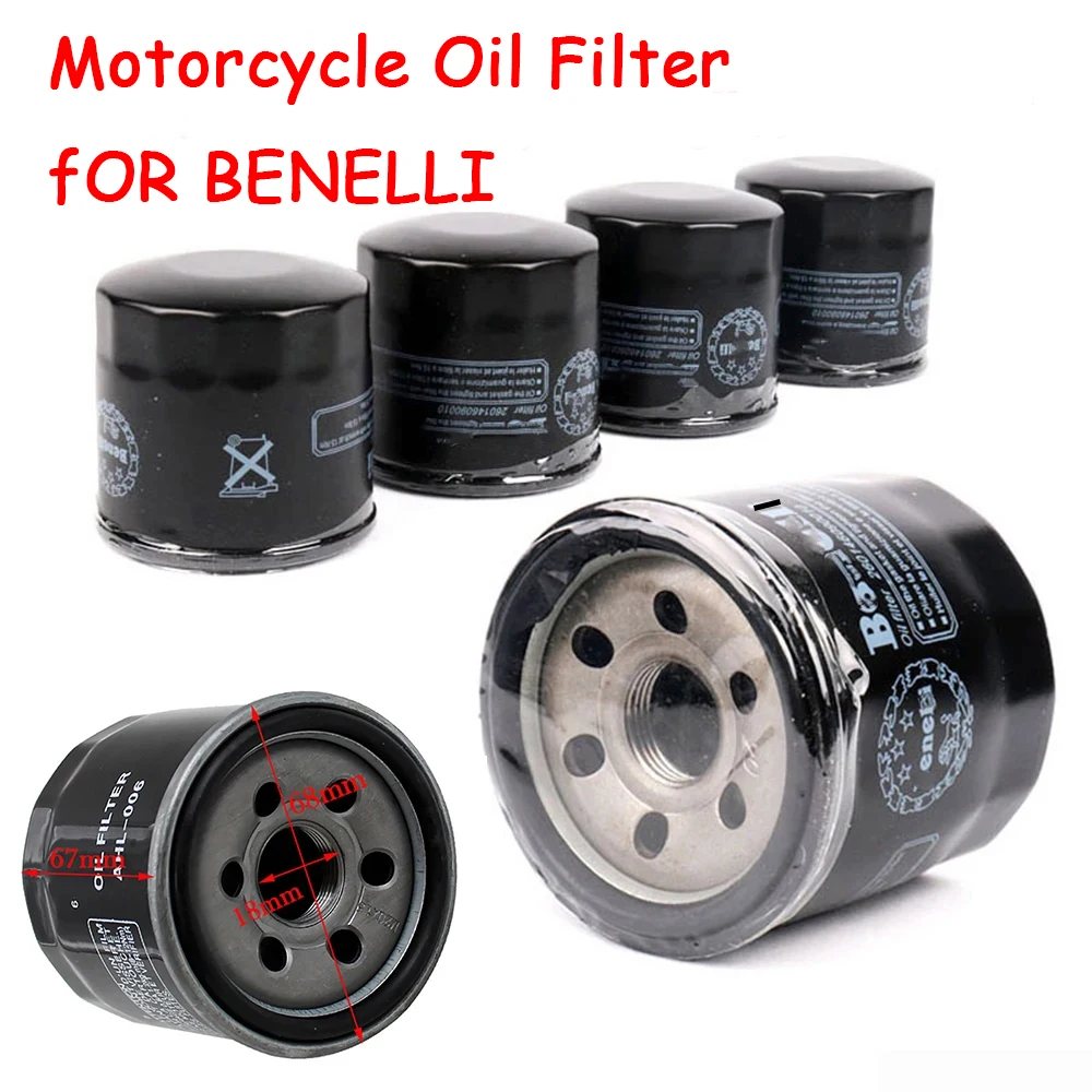 Motorcycle Oil Filter For Benelli Cleaner 502c BJ300 BJ500 BJ600 TRK 502 Leoncino500 Leoncino 500 BN600 TNT600 MOTO Accessories