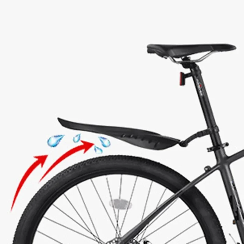 2er-Pack Fahrrad-Schutzbleche, Weiche PP-Kunststoff-Schutzbleche für MTB-Hinterrad, Dicker Spritzschutz – Detail 8