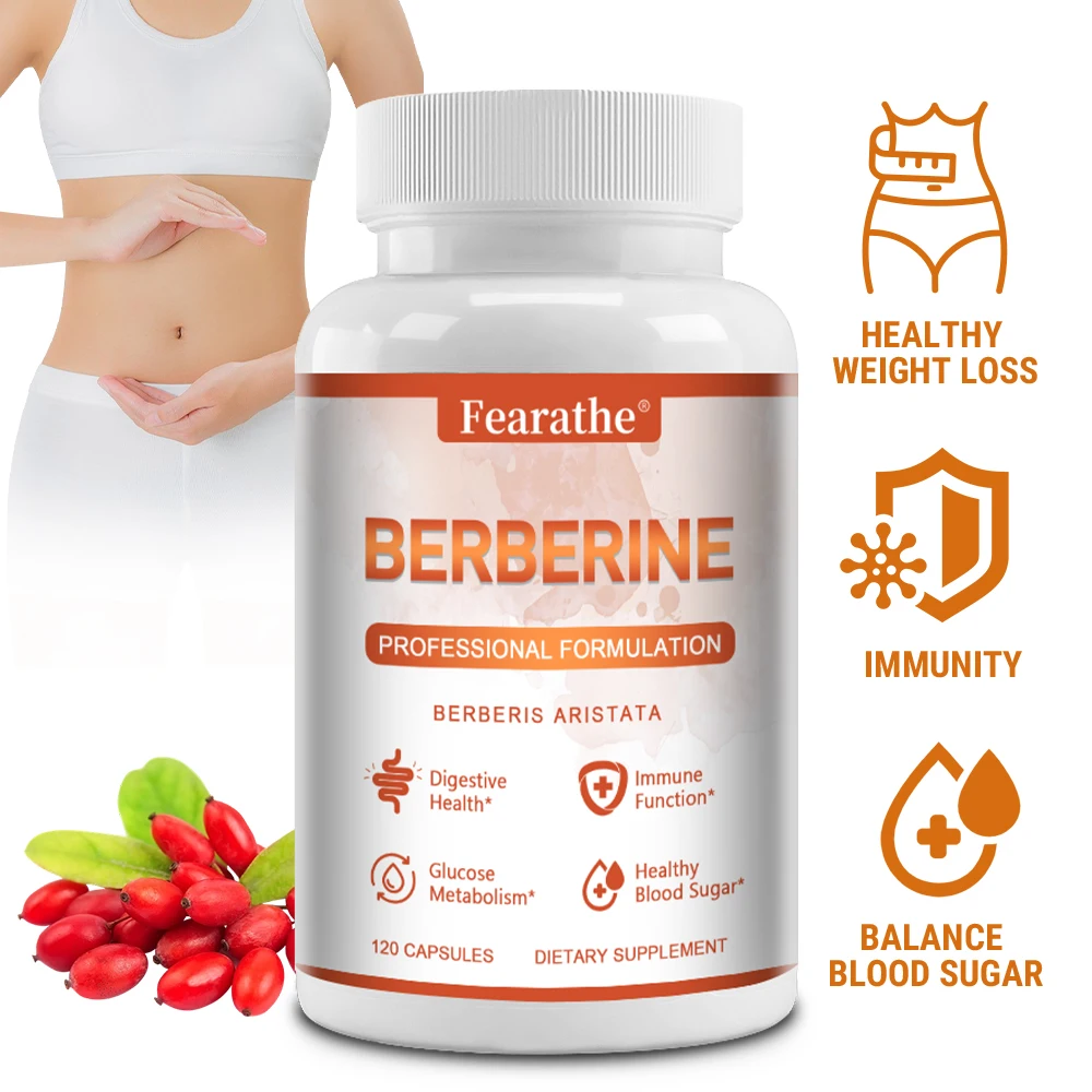 Berberine Supplements - for Lipid Metabolism, Weight Management, Immune System, Digestive Health, and GI Function