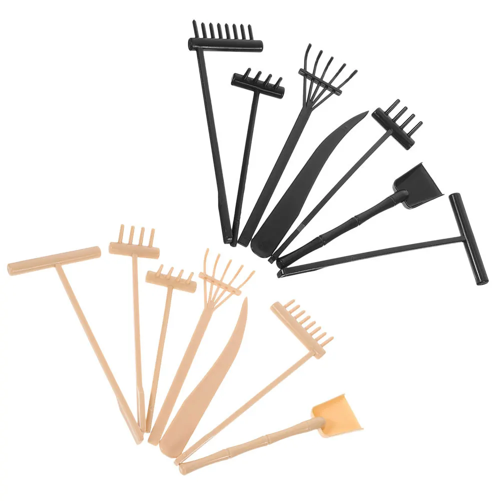 14 قطعة مجموعة أشعل النار لحديقة زن صندوق الرمل أدوات التأمل الصغيرة لملحقات طاولة الرمل أدوات حديقة زن صندوق الرمل