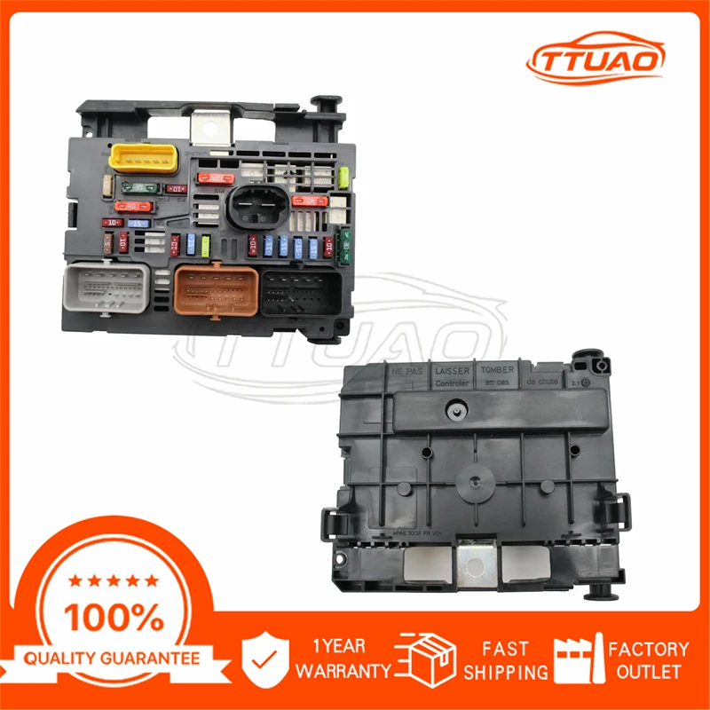 9807028780 R03 R04 R05 BSM caja de fusibles para Peugeot 307 308 607 807 Partner Expert Mk3 Citroen C4 piezas de automóvil accesorios de coche