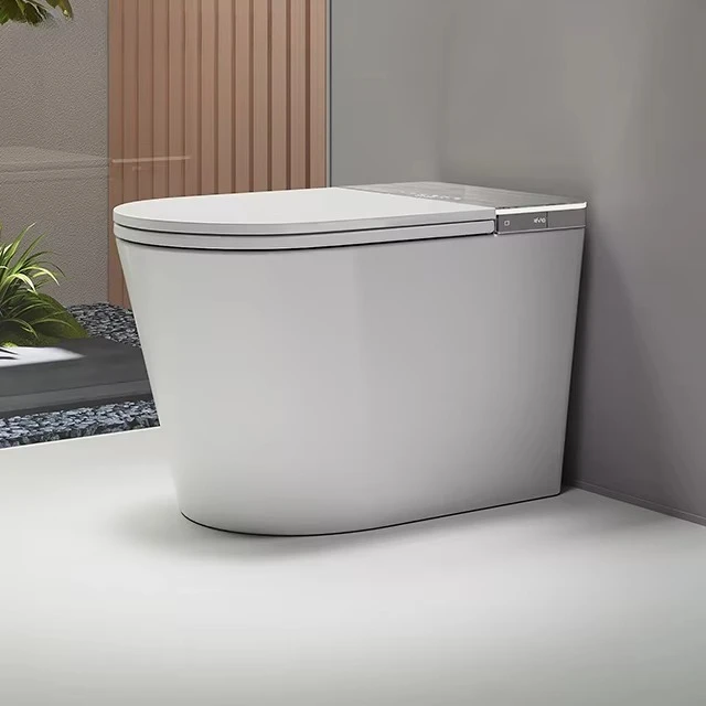 

S016 USA Conformity Automatic Ceramic Sanitary Luxury Power Off Flush Intelligent Rimless Sensor Sense Snart Toilet for Sale