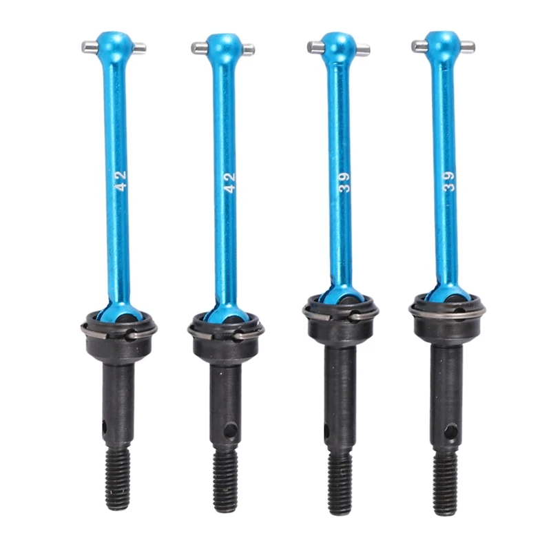 4Pcs Front & Rear Drive Shaft CVD 54515 54516 42Mm 39Mm For Tamiya XV-01 TC-01 XV01 TC01 1/10 RC Car Upgrades Parts